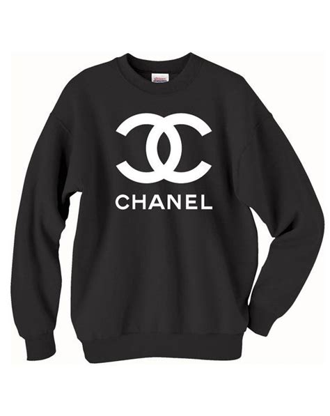 black chanel sweatshirt|chanel sweatshirts for women.